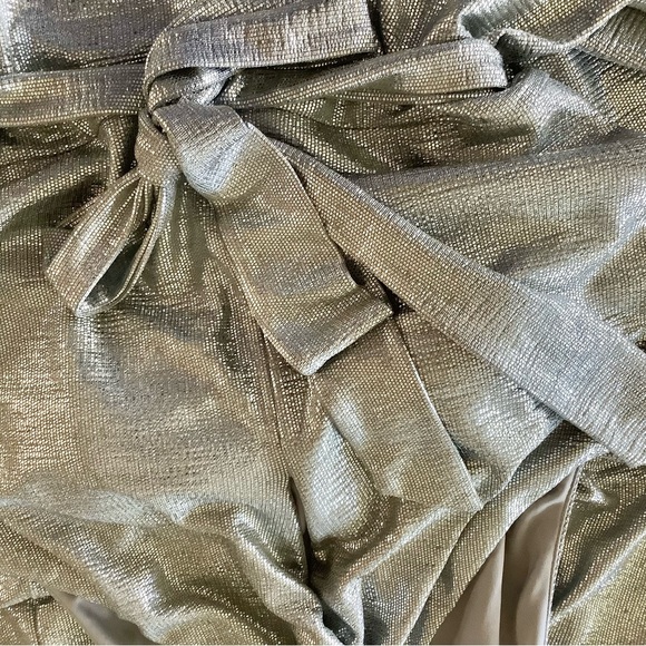 Jennifer Lopez Sexy Silver X Strap Open Back Jumper Jumpsuit L - Picture 8 of 9